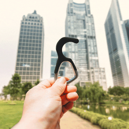 hoo(key) - The Only Patented Antimicrobial Silicone No-Touch Keychain Tool-1