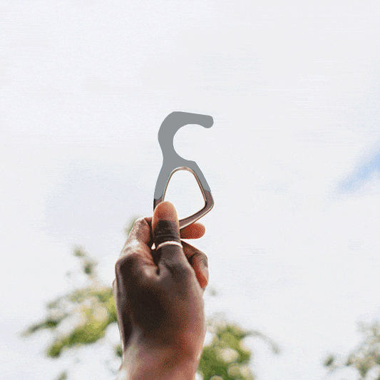 hoo(key) - The Only Patented Antimicrobial Silicone No-Touch Keychain Tool-6